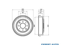 Tambur frana Honda CIVIC Mk IV hatchback (MA, MB) 1994-2001 #2 0986477059