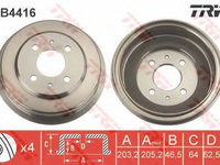 Tambur frana HYUNDAI ACCENT II limuzina (LC) (1999 - 2016) QWP WBDR120