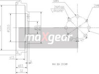 Tambur frana MAZDA 323 S V (BA) Sedan, 09.1992 - 12.2003 Maxgear 19-2313