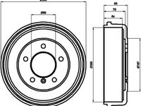 Tambur frana MERCEDES-BENZ G-CLASS Cabrio W463 TEXTAR 94002600