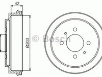 Tambur frana MITSUBISHI ASX Van (GA_W_) - OEM - MAXGEAR: 19-2237 - W02746278 - LIVRARE DIN STOC in 24 ore!!!