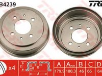 Tambur frana MITSUBISHI LANCER V CB D A TRW DB4239