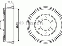 Tambur frana NISSAN NAVARA (D22) - OEM - MAXGEAR: 19-3223 - W02746267 - LIVRARE DIN STOC in 24 ore!!!