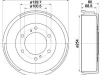 Tambur frana NISSAN NAVARA pick-up (D21) - TEXTAR 94034700