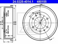 Tambur frana NISSAN TERRANO II R20 ATE 24022540141