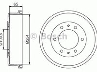 Tambur frana NISSAN TERRANO Mk II (R20) - OEM - MAXGEAR: 19-2207 - W02746248 - LIVRARE DIN STOC in 24 ore!!!