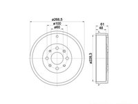 Tambur frana Opel ADAM 2012-2016 #2 14A85510