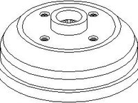 Tambur frana OPEL COMBO (71_), OPEL VITA B (73_, 78_, 79_), OPEL TIGRA (95_) - TOPRAN 205 485