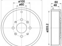 Tambur frana OPEL CORSA D Van TEXTAR 94027600