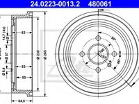 Tambur frana OPEL VECTRA B (36) (1995 - 2002) ATE 24.0223-0013.2 piesa NOUA