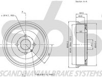 Tambur frana OPEL VECTRA B combi 31 sbs 1825253614