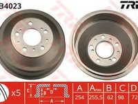 Tambur frana PEUGEOT BOXER caroserie (230L) (1994 - 2002) TRW DB4023 piesa NOUA