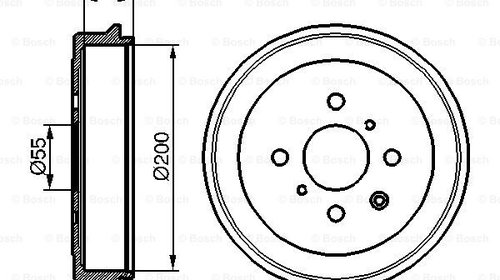 Tambur frana puntea spate (0986477148 BOSCH) 