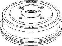 Tambur frana RENAULT CLIO (B/C57_, 5/357_), RENAULT TWINGO I (C06_), RENAULT 19 Mk II Cabriolet (D53_, 853_) - TOPRAN 700 129