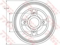 Tambur frana RENAULT MEGANE I Classic (LA0/1) (1996 - 2006) TRW DB4214MR piesa NOUA