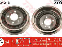 Tambur frana RENAULT SCENIC I (JA0/1) (1999 - 2003) TRW DB4218 piesa NOUA