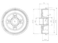 Tambur frana RENAULT SCENIC I (JA0/1) (1999 - 2003) DELPHI BF427 piesa NOUA