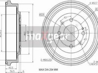 Tambur frana ROVER 25 (RF) Hatchback, 09.1999 - 06.2006 Maxgear 19-3192