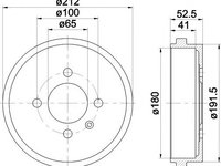 Tambur frana SEAT AROSA (6H), VW LUPO (6X1, 6E1) - TEXTAR 94022700