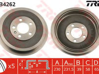 Tambur frana SKODA ROOMSTER (5J) (2006 - 2015) TRW DB4262