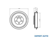 Tambur frana Skoda ROOMSTER Praktik (5J) 2007-2016 #2 0986477152