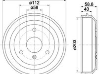 Tambur frana SMART FORTWO Cabrio (450) - OEM - MAXGEAR: 19-2703 - W02746234 - LIVRARE DIN STOC in 24 ore!!!