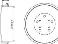 Tambur frana Spate SUBARU FORESTER, IMPREZA, LEGACY I, VOLVO FH II, FMX 1.6-2.0 01.89-