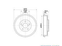 Tambur frana Subaru IMPREZA cupe (GFC) 1993-2000 #2 14A68610