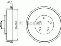 Tambur frana SUBARU IMPREZA Limuzina (GD) (1999 - 2016) BOSCH 0 986 477 231 piesa NOUA