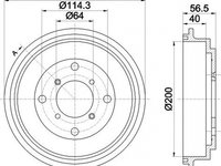 Tambur frana SUBARU JUSTY II JMA MS TEXTAR 94032600