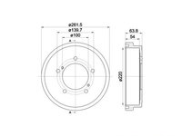 Tambur frana Suzuki GRAND VITARA I Cabriolet (GT) 1998-2005 #2 255212