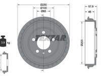 Tambur frana TEXTAR 94048200