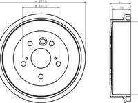 Tambur frana TOYOTA RAV 4   (SXA1_) (1994 - 2000) Textar 94022200