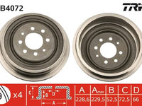 Tambur frana TRW DB4072