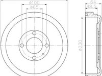 Tambur frana VW GOLF 2 (19E, 1G1) (1983 - 1992) Textar 94012000