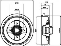 Tambur frana VW GOLF III 1H1 TEXTAR 94006700