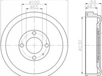 Tambur frana VW GOLF III Variant 1H5 TEXTAR 94012000