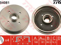 Tambur frana VW POLO (6N1) (1994 - 1999) TRW DB4081 piesa NOUA