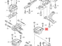 Tampon motor 1K0199555M Vw Golf 5 combi TDI 2007 BLS OEM 1K0199555M