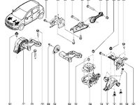 Tampon Motor Dacia Logan 1,2 16v  - 0,9 Tce - 11 37 508 22R