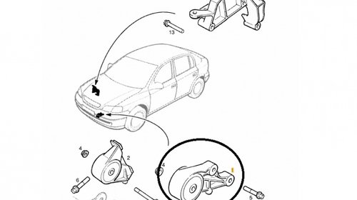 Tampon motor fata OPEL ASTRA G 2.0 Diesel