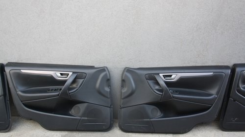 Tapiterie/Fata/fete usi interior piele neagra Volvo S60, 2000-2009 in stare buna