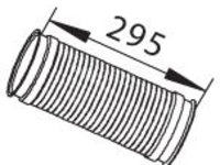 Teava de esapament conectarea lungime:296mm SCANIA 4 PGRT DC11.01-DT12.06 05.95- DINEX DIN68092