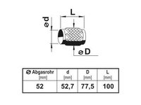 Teava flexibila, esapament FORD ESCORT Mk VI (GAL) (1992 - 1995) ERNST 460231