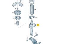 Telescop amortizor pe gas, reglate electronic VW Tiguan 5QF413031AC ⭐⭐⭐⭐⭐