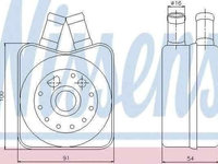 Termoflot radiator ulei AUDI 80 Avant (8C B4) NISSENS 90607