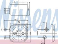 Termoflot radiator ulei AUDI A4 Avant (8E5 B6) NISSENS 90652