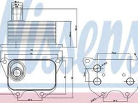 Termoflot radiator ulei AUDI Q3 (8U) NISSENS 90659