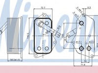 Termoflot / radiator ulei BMW Seria 5 (F10, F18) (2009 - 2016) NISSENS 90689
