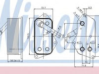 Termoflot / radiator ulei BMW X3 (E83) (2004 - 2011) NISSENS 90689